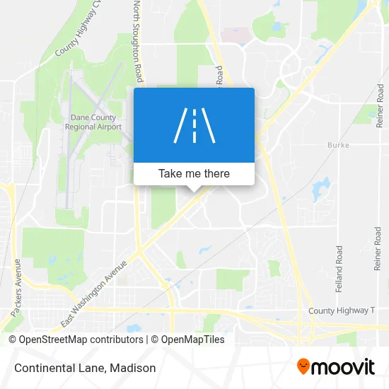 Continental Lane map