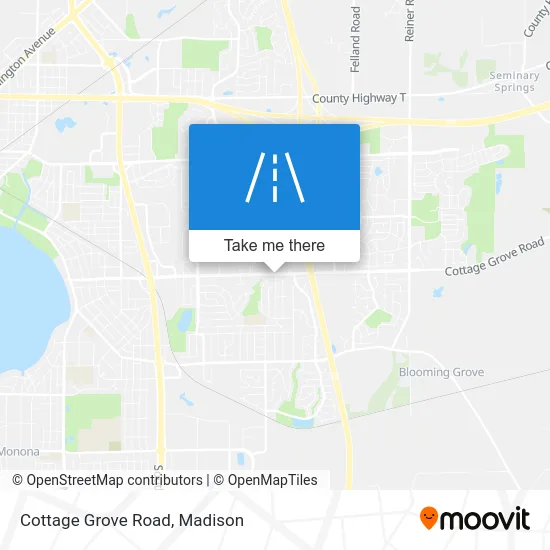 Cottage Grove Road map