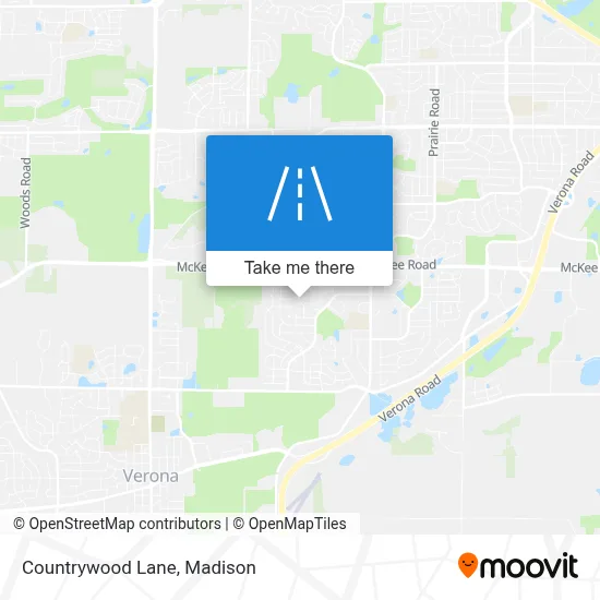 Countrywood Lane map