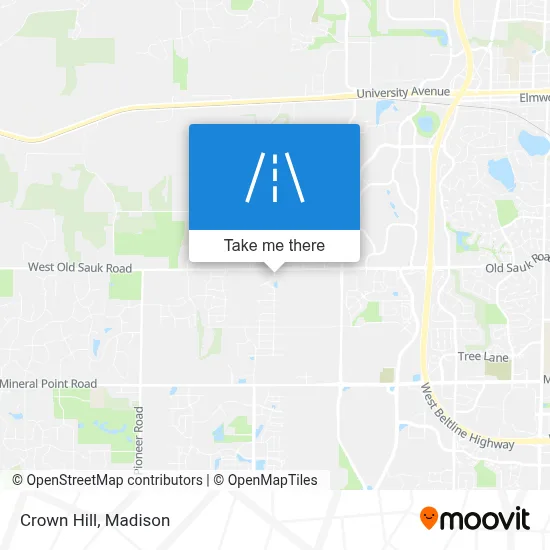 Crown Hill map
