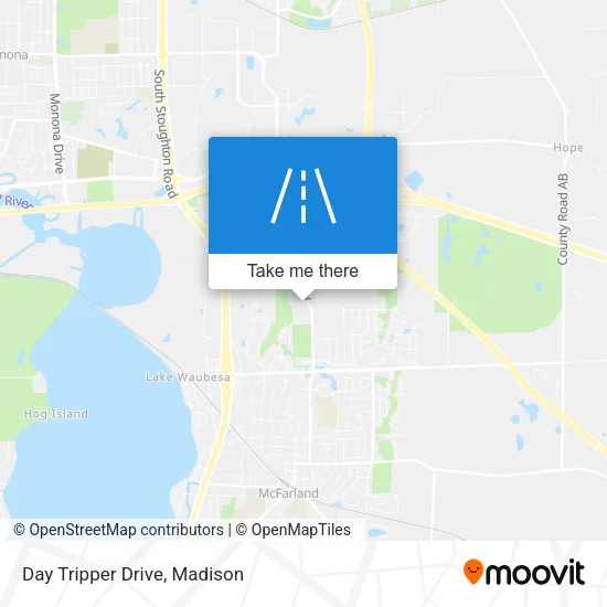 Day Tripper Drive map