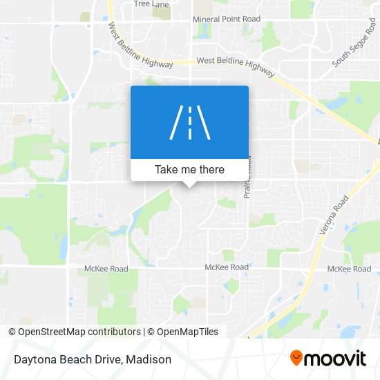 Mapa de Daytona Beach Drive