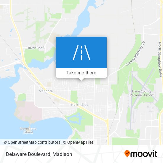 Mapa de Delaware Boulevard