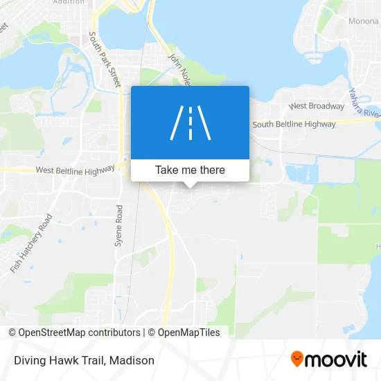 Diving Hawk Trail map