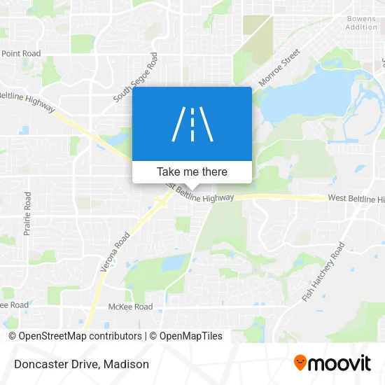 Doncaster Drive map