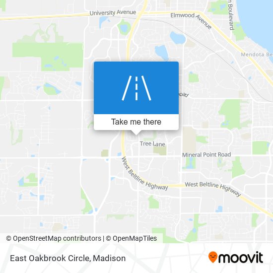 East Oakbrook Circle map