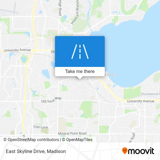 East Skyline Drive map