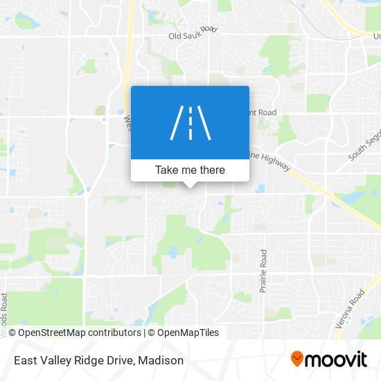 East Valley Ridge Drive map