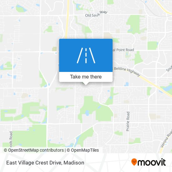 Mapa de East Village Crest Drive