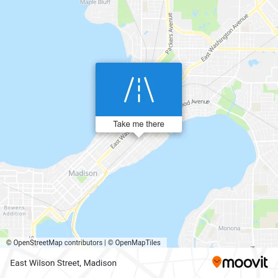 East Wilson Street map