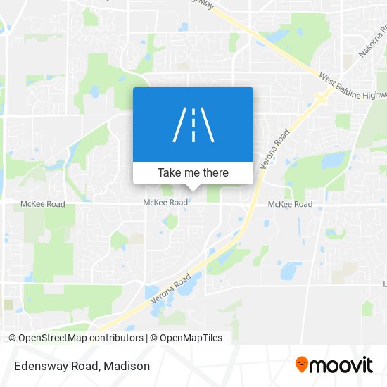 Edensway Road map