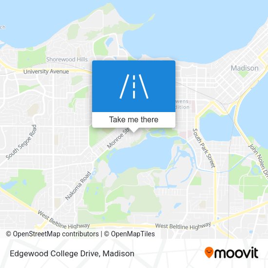 Mapa de Edgewood College Drive