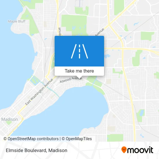 Elmside Boulevard map