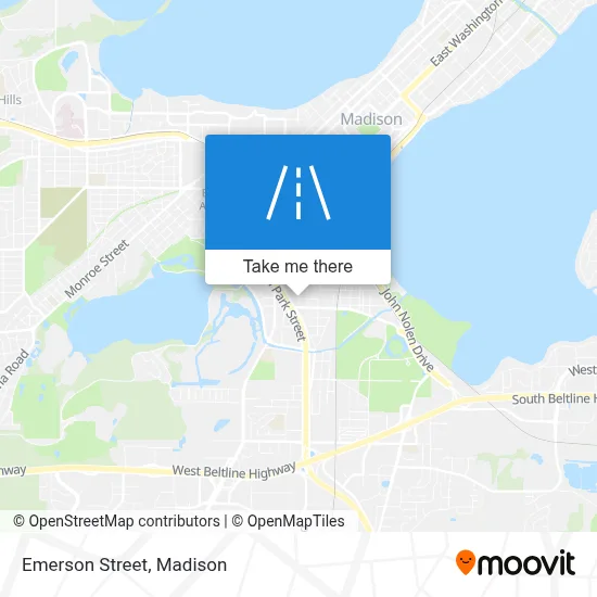 Emerson Street map