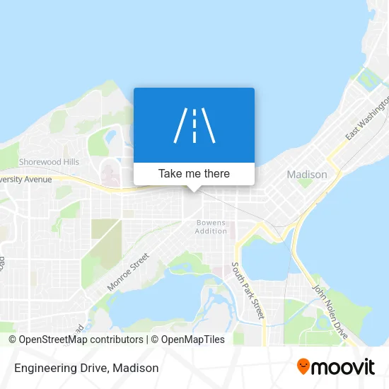 Engineering Drive map