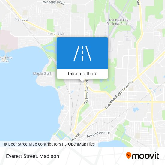 Everett Street map