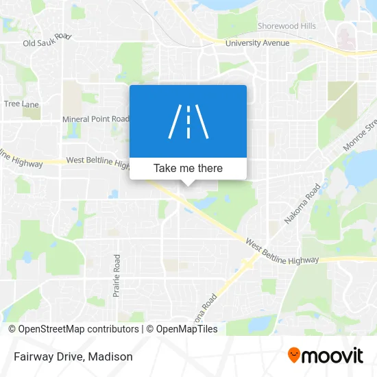 Fairway Drive map