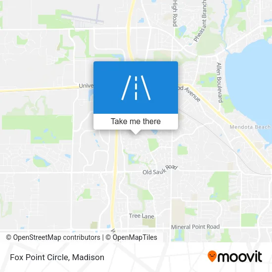 Mapa de Fox Point Circle