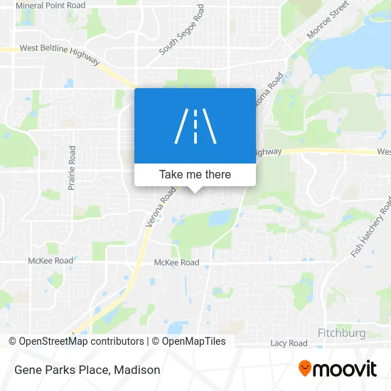 Gene Parks Place map