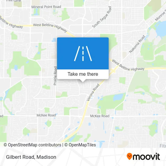 Gilbert Road map