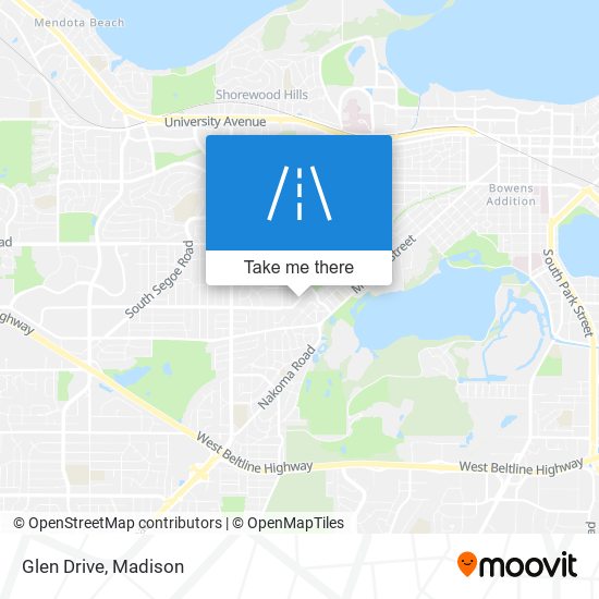 Mapa de Glen Drive