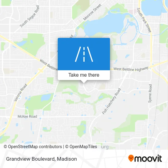 Grandview Boulevard map