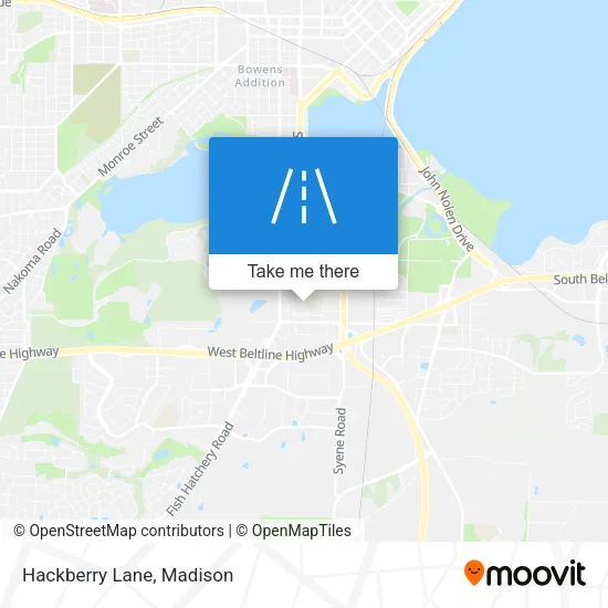 Hackberry Lane map
