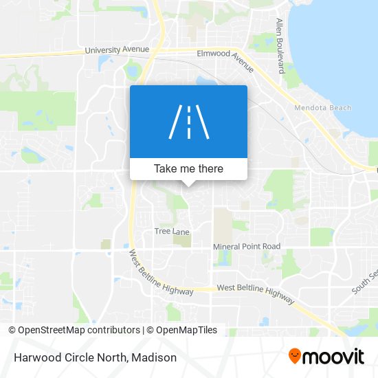 Mapa de Harwood Circle North