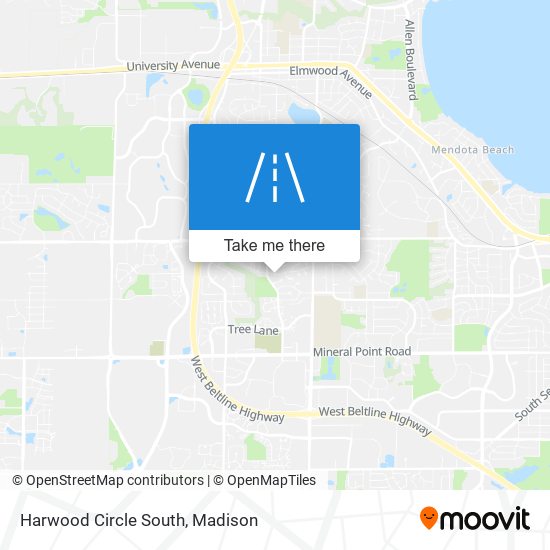 Harwood Circle South map