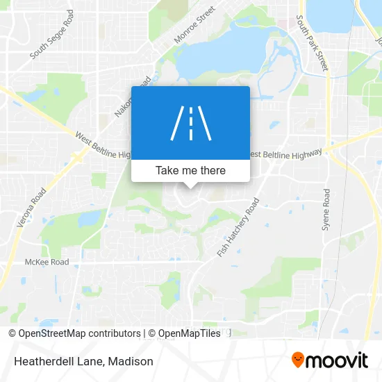 Heatherdell Lane map