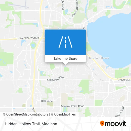 Hidden Hollow Trail map