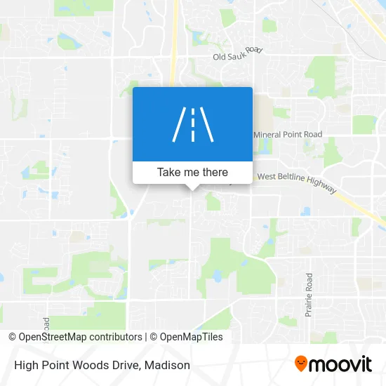 High Point Woods Drive map