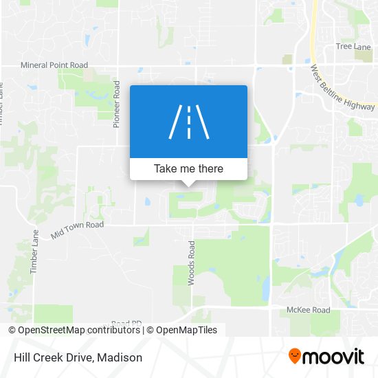 Hill Creek Drive map