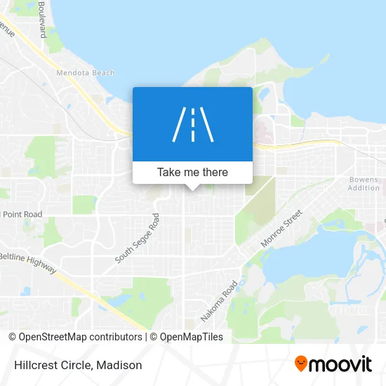 Mapa de Hillcrest Circle