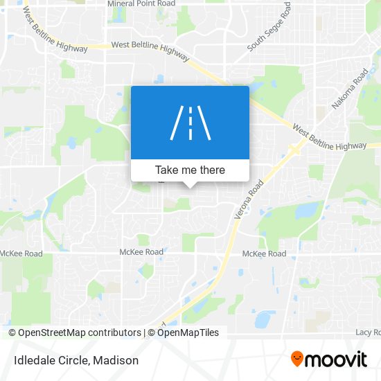 Idledale Circle map