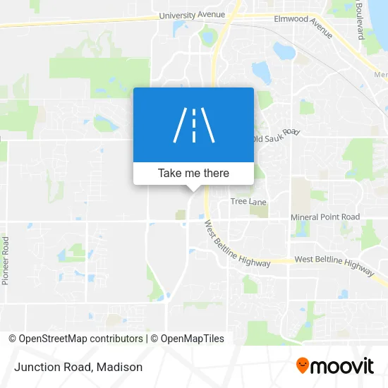 Junction Road map