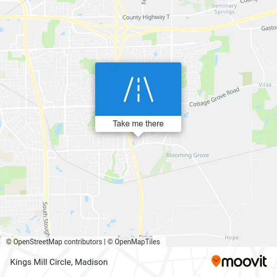 Kings Mill Circle map