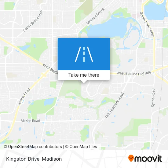 Kingston Drive map