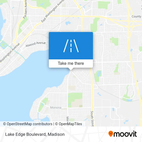 Lake Edge Boulevard map