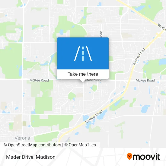 Mader Drive map