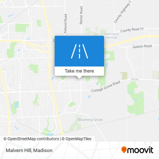 Malvern Hill map