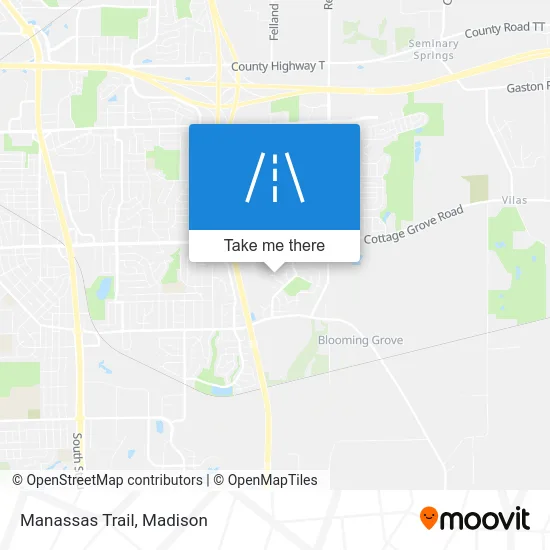 Manassas Trail map