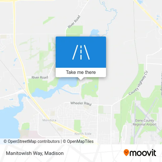 Manitowish Way map