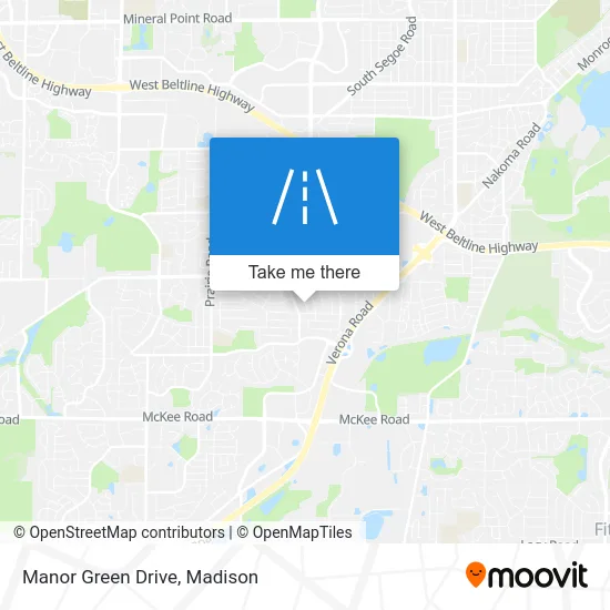 Manor Green Drive map