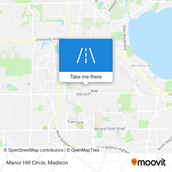 Manor Hill Circle map