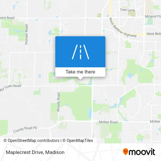 Maplecrest Drive map