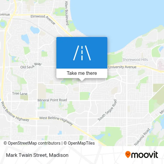 Mark Twain Street map