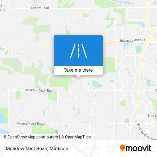 Mapa de Meadow Mist Road