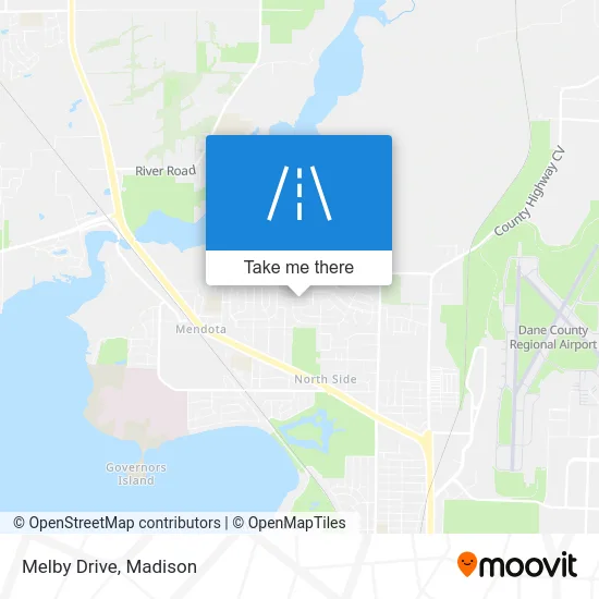 Melby Drive map