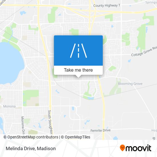 Melinda Drive map